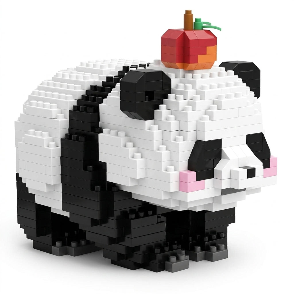 Panda slagalica od kockica