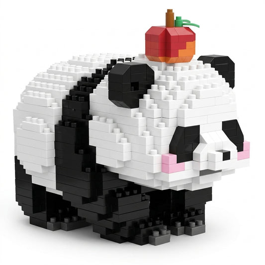 Panda slagalica od kockica